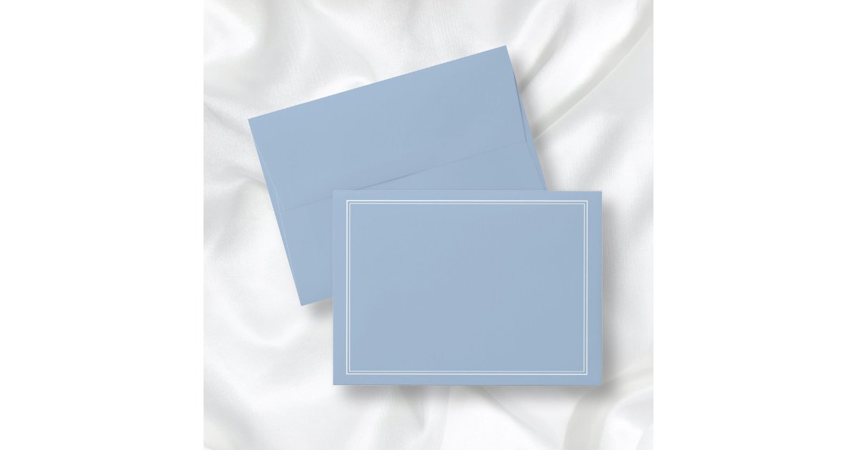 Modern Elegant Formal Powder Blue Envelope | Zazzle