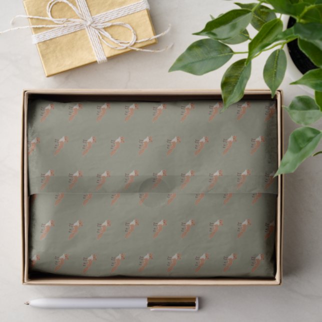 Modern Elegant Fox  Tissue Paper (Gift)