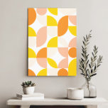 Modern Elegant Geometric Abstract Minimalist Art  Canvas Print<br><div class="desc">Unleash the timeless allure of Mid Century Modern with this Bauhaus-inspired abstract design. Bold geometric shapes dance harmoniously,  creating a visual symphony that transcends eras. Elevate your space with a touch of retro sophistication!</div>
