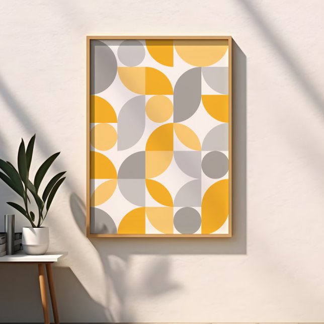 Modern Elegant Geometric Abstract Minimalist Art Framed Art (Creator Uploaded)