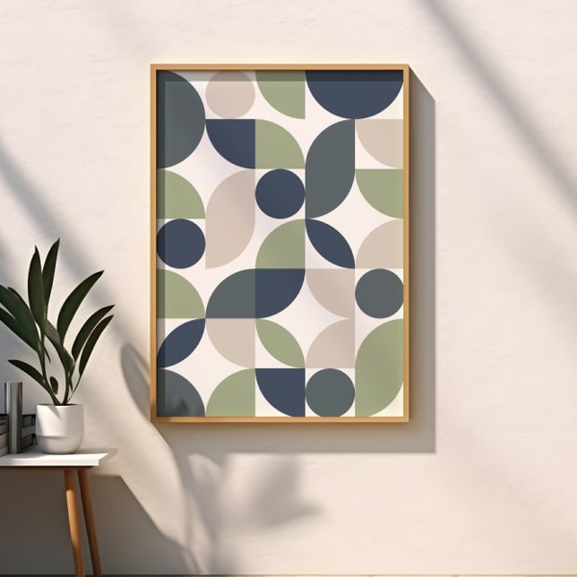 Modern Elegant Geometric Abstract Minimalist Art Framed Art (Creator Uploaded)