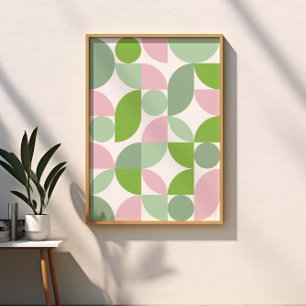 Modern Elegant Geometric Abstract Minimalist Art Framed Art