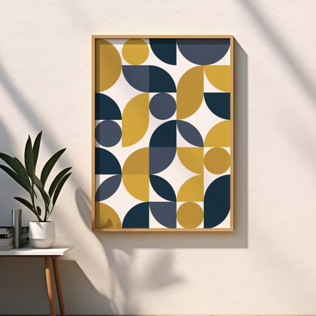Modern Elegant Geometric Abstract Minimalist Art Framed Art (Creator Uploaded)