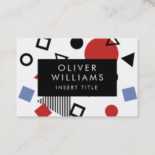 Modern Elegant Geometric Art Elegant Frame Custom Business Card