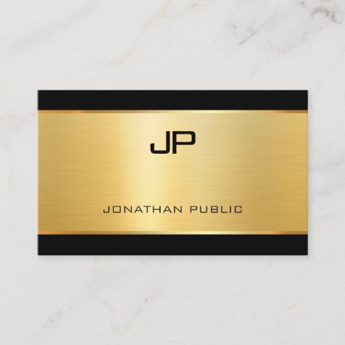 Modern Elegant Glamour Gold Luxurious Template Business Card