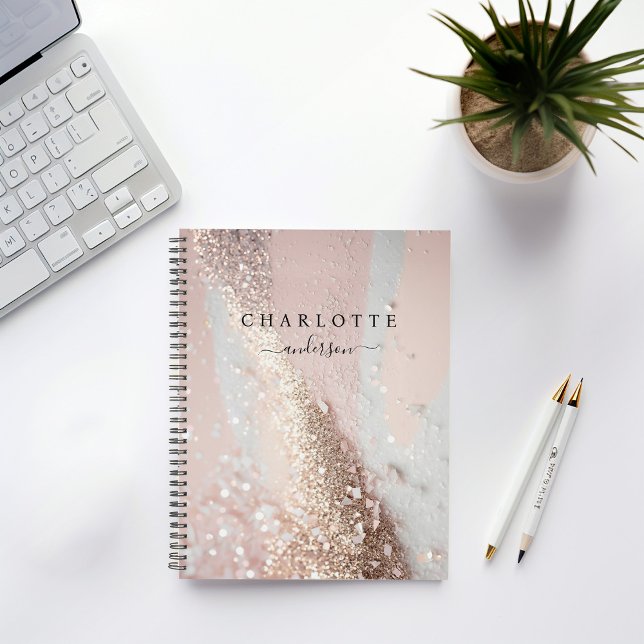 Modern, elegant, glitter, gold-silver-blush planner (Creator Uploaded)