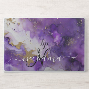 Modern Elegant Glitter Monogram  HP Laptop Skin