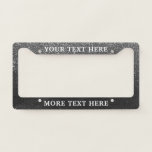 Modern Elegant Glitter Simple Bold Slogan Auto License Plate Frame Modern Elegant Glitter Simple Bold Slogan Auto License Plate Frame