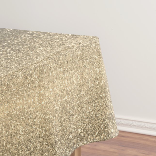Modern Elegant Glitter Simple Holiday Party Luxury Tablecloth (In Situ)
