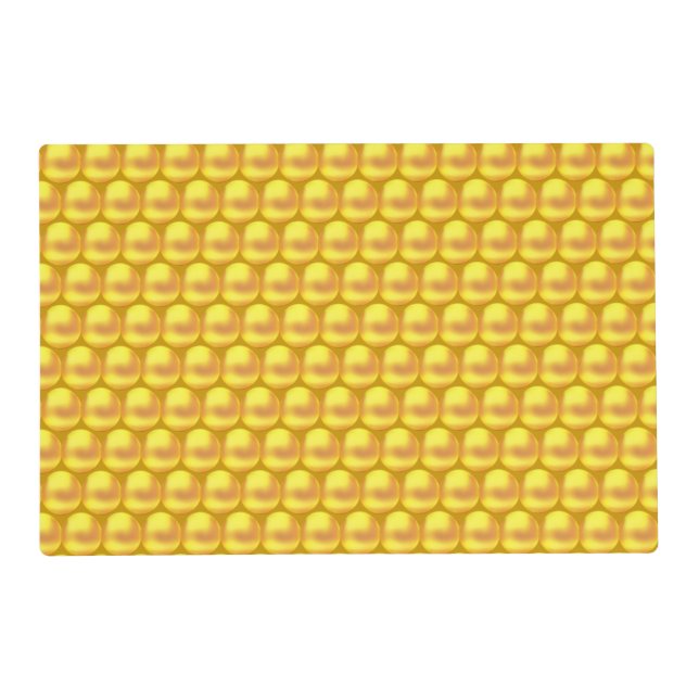 Modern Elegant Gold Dots Placemat (Front)