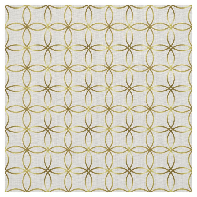 Modern Elegant Gold Foil Fabric (Swatch)