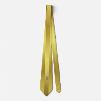 Modern Elegant Gold Foil Logo Tie by ArtByApril at Zazzle