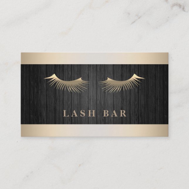 Modern Elegant Gold Foil Metal Professional Business Card (Front)
