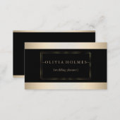 Modern Elegant Gold Foil Metal Professional Business Card (Front/Back)