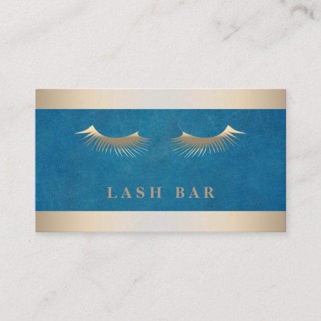 Modern Elegant Gold Foil Metal Professional Business Card (Front)