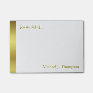 Modern Elegant Gold Foil Post-it Notes
