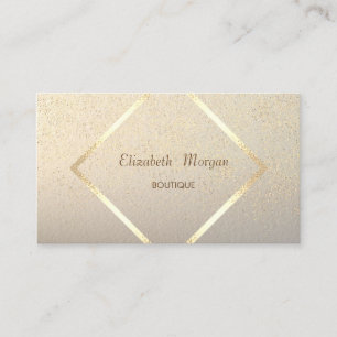 Modern Elegant  ,Gold Frame,Confetti Business Card