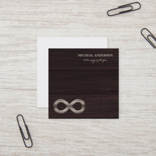 Modern Elegant Gold Infinity Symbol Wood 