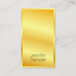 Modern Elegant Gold Look Professional Template Business Card