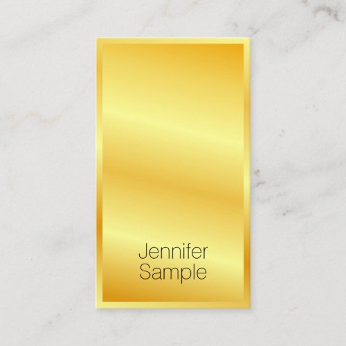 Modern Elegant Gold Look Professional Template Business Card