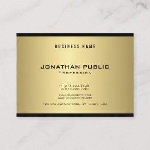 Modern Elegant Gold Look Trendy Glamorous Luxe Business Card