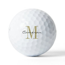 Modern Elegant Gold Monogram Personalized Gift