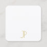 Modern Elegant Gold Monogram Template Luxurious Square Business Card