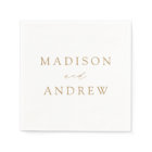 Modern Elegant Gold Script Wedding