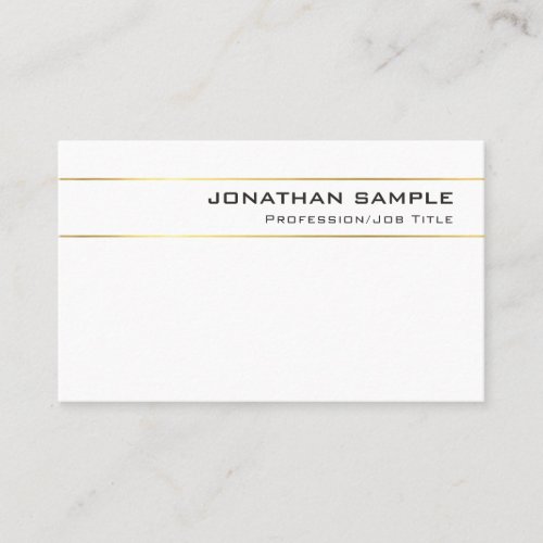 Modern Elegant Gold Striped Luxury Design Trendy Business Card