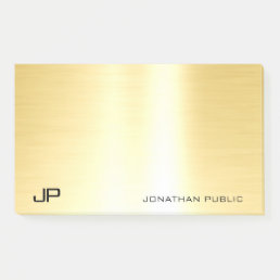 Modern Elegant Gold Template Simple Professional Post-it Notes