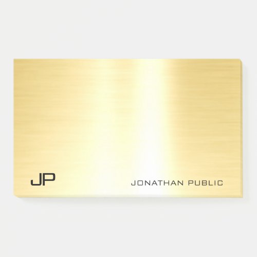 Modern Elegant Gold Template Simple Professional Post_it Notes