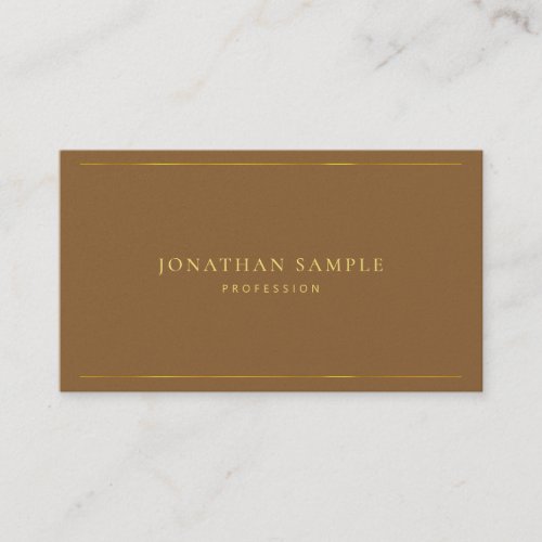 Modern Elegant Gold Text Premium Pearl Finish Luxe Business Card