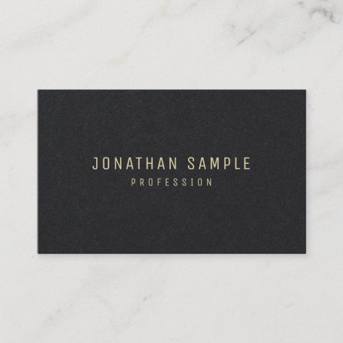 Modern Elegant Gold Text Simple Template Luxurious Business Card