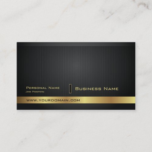 Modern Elegant Golden Plain Business Card