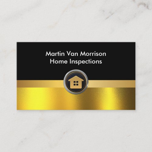 Modern Elegant Golden Professional  Business Card