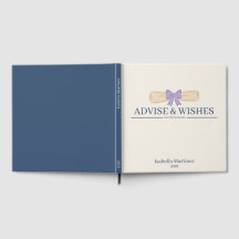 Modern Elegant Graduation Guest Book Sign