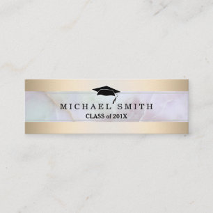 Modern Elegant Graduation Name Card