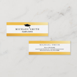 Modern Elegant Graduation Name Card