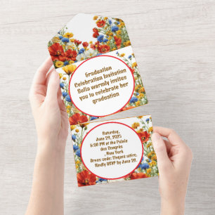 Modern Elegant Graduation Party Invitation