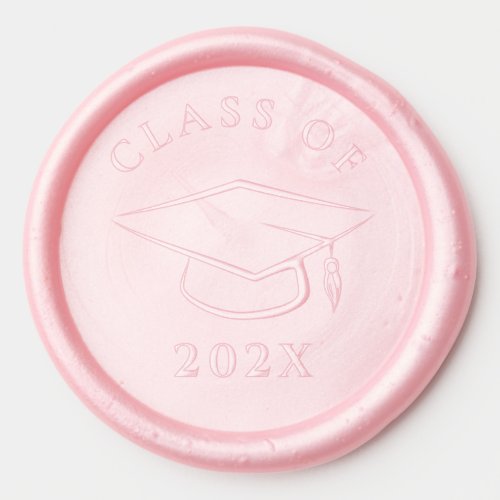 Modern Elegant Graduation Wax Seal Sticker
