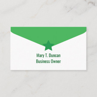 Modern Elegant Green Beige Consultant Cover Latter Business Card
