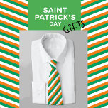Modern Elegant Green Orange Irish Flag Striped Neck Tie<br><div class="desc">Green,  white,  orange stripes,  colors of the Irish flag,  cool and elegant design for St Patrick's day,  Irish party,  beautiful gift for father's day,  boyfriend,  husband birthday.</div>