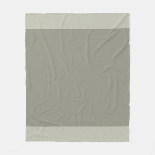 Modern Elegant Grey Green Design Trendy Fleece Blanket