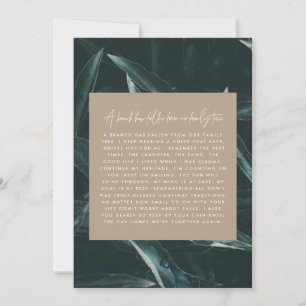 Modern elegant grief rememberance poem