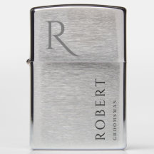 Modern Elegant Groomsmen Gift  Monogrammed