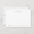 Modern Elegant Guest Book Note Card | Zazzle