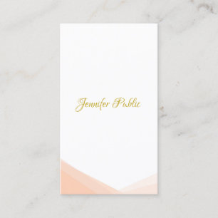 Modern Elegant Handwritten Gold Script Template Business Card