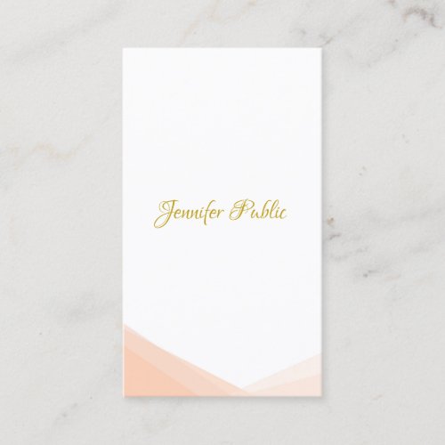 Modern Elegant Handwritten Gold Script Template Business Card