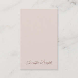 Modern Elegant Handwritten Script Simple Template Business Card