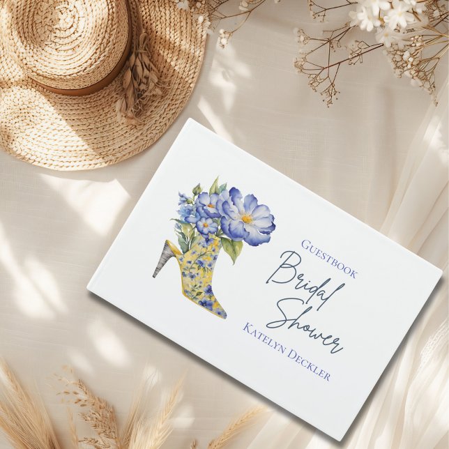 Modern Elegant High-Heel Bridal Shower Guest Book (Creator Uploaded)